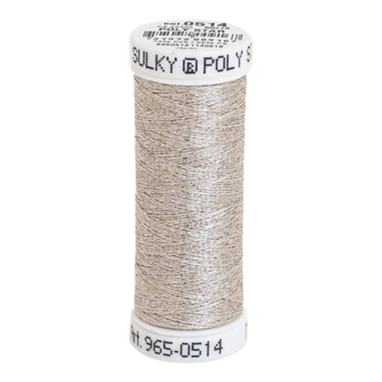 Sulky 30 Wt. Poly Sparkle™ Thread - Off White with Silver Sparkle - 290 yd. Spool